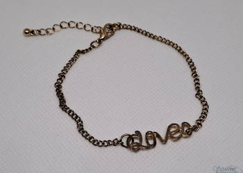 Bransoletka metalowa LOVE #u70 Bransoletka metalowa LOVE #u70