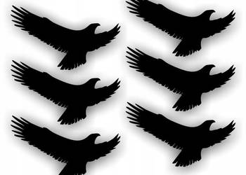 Naklejki odstraszające ptaki, na szybę, okno, 30x17cm 6 sztuk w komplecie