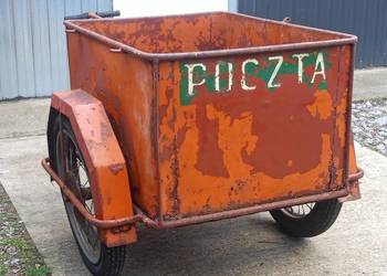 Stary wózek pocztowy Prl Antyk przyczepka pocztowa