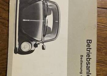 VW GARBUS 1303  instrukcja obsługi 01.1973