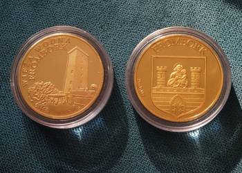 Złota Polska  FROMBORK  Wieża Wodna  Herb medal moneta_NOWY