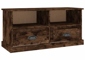 Szafka pod TV przydymiony dąb 93x355x45 cm WM-816469