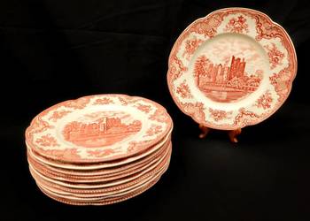 Talerz płaski angielski Johnson Bros "Old Britain Castles"