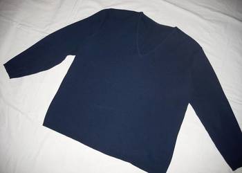 Granatowy sweter V 40 42