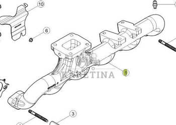 CLAAS Arion 610 660 Kolektor Wydechowy Wylotowy Silnika 0011466350 00 1146…