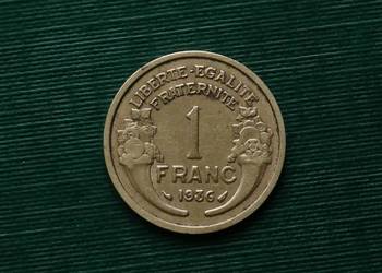 FRANCJA - 1 frank, 1936r
