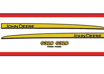 Naklejki na maskę Traktor Ciagnik John Deere 6320 Premium Nalepki