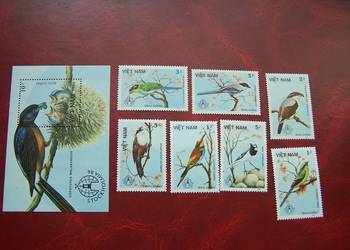 Wietnam 1986 MNH Mi. 1703-09 Fauna Ptaki  a