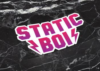 Naklejka STATICBOI 5 x 2,5 cm static boy boi drift #2