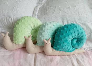 Ślimaki przytulanki handmade