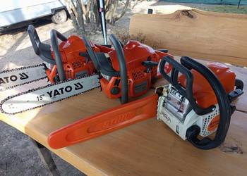 Piła Husqvarna 435 , Stihl ma 170.