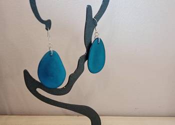 Kolczyki orzech tagua