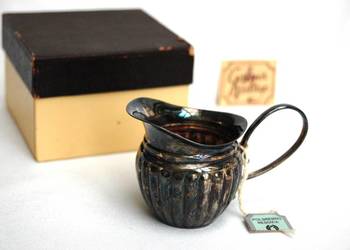 Posrebrzany mlecznik platerowany srebrem Polsrebro Resovia PRL vintage