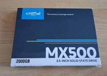 Dysk SSD 2TB 2.5" SATA Crucial MX500 / Stan Idealny