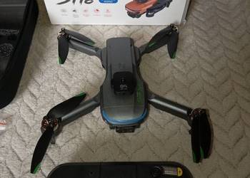 Dron S118 z kamerą i silnikami bezszczotkowymi + sztywne etui , pełny zesta