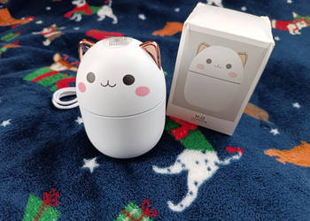 Mini nawilżacz powietrza uroczy kotek dyfuzor do aromatoterapia lampka