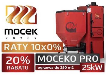 Kocioł Mocek PRO kotły 25kW 5 Klasa piec ekogroszek pellet