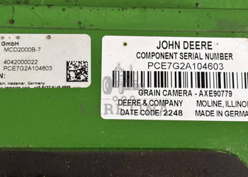 John Deere X9 1000 1100 S700 Kamera Video Sensor Czujnik CZĘŚCI AXE90779 K…