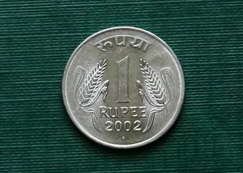 Indie 1 rupia, 2002r Znak menniczy "♦" - Bombaj