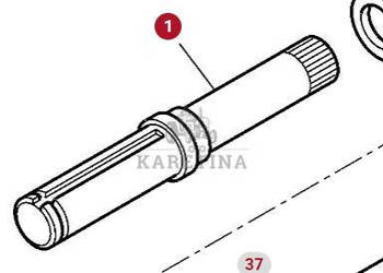 Massey Ferguson 7718S 7718 S 1804A DYNA 6 Wał Osi Napędowej Tylnej CZĘŚCI …