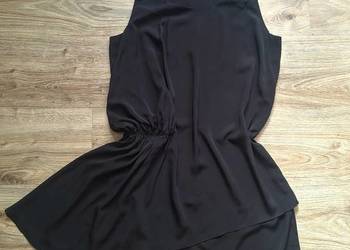 Świetna czarna sukienka tunika lekka zwiewna Vila 40 elegancka classy