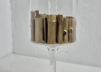 Stylowy Świecznik "Złoty Las" – Hand-made, Boho/Modern