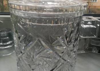 Duża bomboniera pojemnik kryształ prl