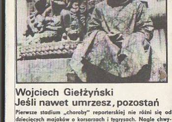 (7169) JEŚLI NAWET UMRZESZ, POZOSTAŃ – WOJCIECH GIEŁŻYŃSKI