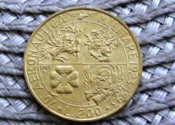 Włochy 200 Lirów 1993r - Lotnictwo Wojskowe