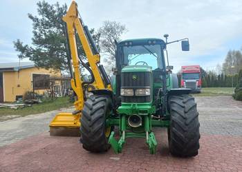 John Deere 6520 Kosiarka 7m do poboczy rowów 5706h TUZ VOM do odśnieżania