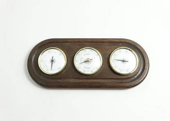 Stylowa Stacja Pogody Vintage – Barometr, Termometr, Higrometr | RFN