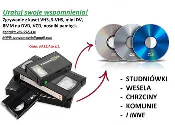 Usługa zgrywania materiałów z kaset VHS