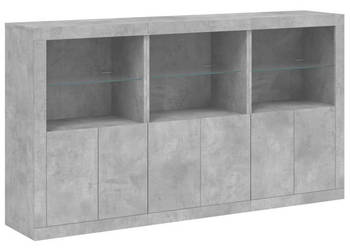 Szafka z oświetleniem LED szarość betonu 1815x37x100 cm WM-3209152