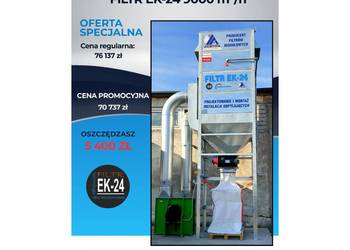 Filtr EK-24/Odciąg trocin 9000m³/h teraz 5400 zł taniej