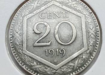 WŁOCHY-20 CENTASIMI-1919 r