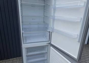 Nowoczesna Chłodziarko-zamrażarka 70 cm| Lodówka No Frost | inox wys. 203cm