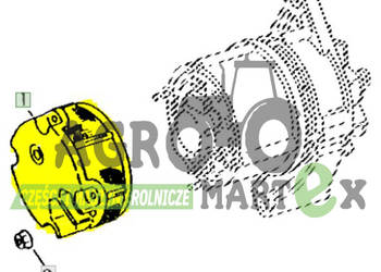 AH138291 OSŁONA ALTERNATORA JD