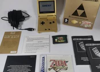 Nintendo Game Boy Advance SP Zelda Limited Gold Edition | Oryginalne opakow