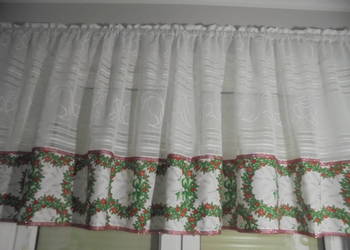 firanka świateczna z cyrkoniami / glamur 275 /90 cm