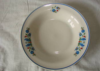 Lubiana wzór kaszubski talerz obiadowy głęboki