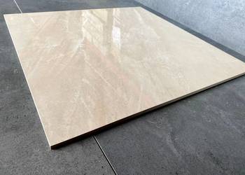 MARMUROWY gres krem/beż 60x60 wysoki POŁYSK!!!