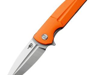 Nóż składany Bestech Fin Orange G10, Satin 14C28N (BG34B-1)