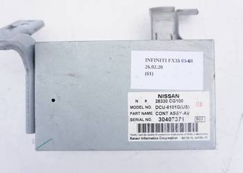 MODUŁ AUDIO STEROWNIK INFINITI FX35 FX45 03-08
