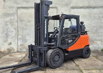 Wózek widłowy Doosan 5000kg • 2015r • TRIPLEX 605cm • kabina • UDT