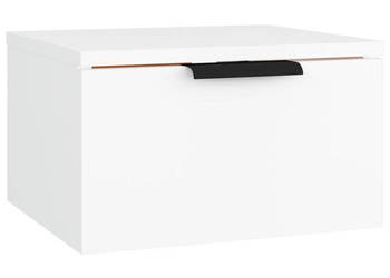 Wisząca szafka nocna biała 34x30x20 cm WM-811376