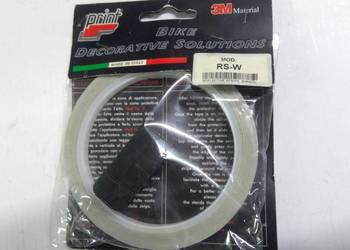 TAŚMA (NAKLEJKA) OZDOBNA NA RANT FELGI KOLO BIAŁA