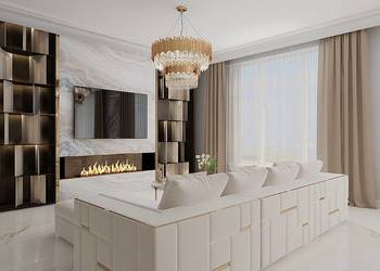 Narożnik glamour beżowy aksamitny do salonu