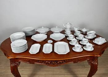 Zestaw porcelany Rosenthal biała Maria 10 osób obiad 8 osób kawa