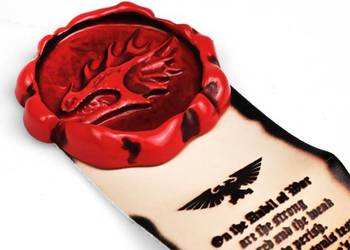 Seal Of Purity Salamander | 8 cm | Metal Żywica | Przypinka | Warhammer 40k