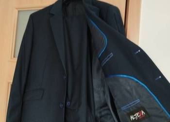 Garnitur męski ciemny granat ALJEKA 58/170 GRATIS WYSYŁKA